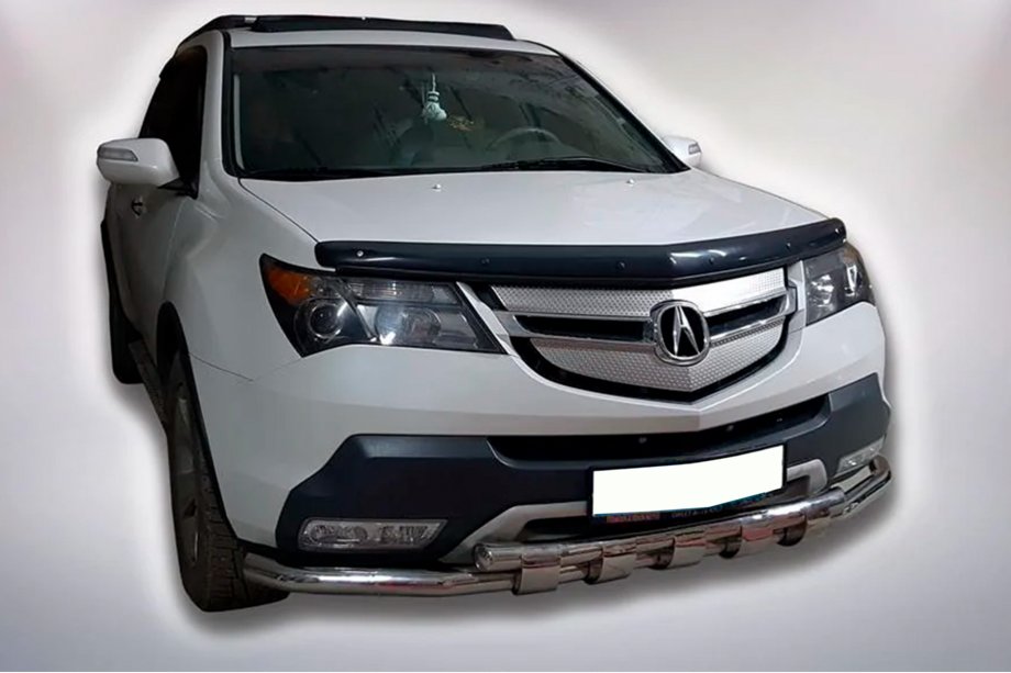 Acura MDX 2007-2013 гг. Передняя Защита B1-47 (Нержавейка) Фото 1