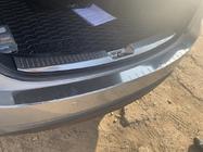 Накладка на задний бампер с отбортовкой Elite (нержавейка) фото 4