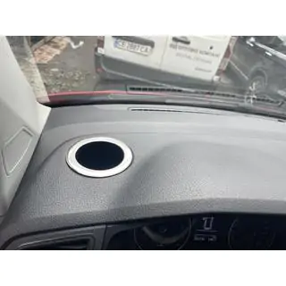 Накладка на подстаканник (2 шт., нержавейка) Volkswagen T6 2015-2024 гг. фото 3