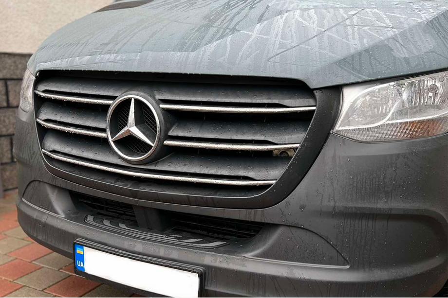 Mercedes Sprinter W907/W910 2018- гг. Хром Накладки на Решетку (5 шт, Нержавеющая Сталь) Image