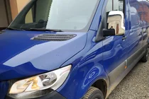 Mercedes Sprinter W907/W910 2018- гг. Накладки на Зеркала (2 шт., Нержавейка) Carmos - Турецкая Нержавеющая Сталь фото 3