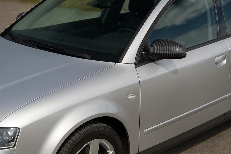 Audi A4 B6 2000-2004 гг. Накладки на Зеркала (2 шт., Карбон) Image