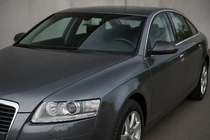Audi A6 C6 2004-2011 гг. Накладки на Зеркала 2006-2008 (2 шт., Карбон) фото 1