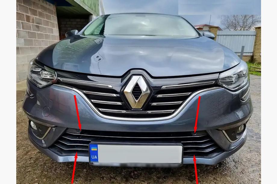 Накладки на бампер из нержавеющей стали 2016-2021 (7 шт.) Image