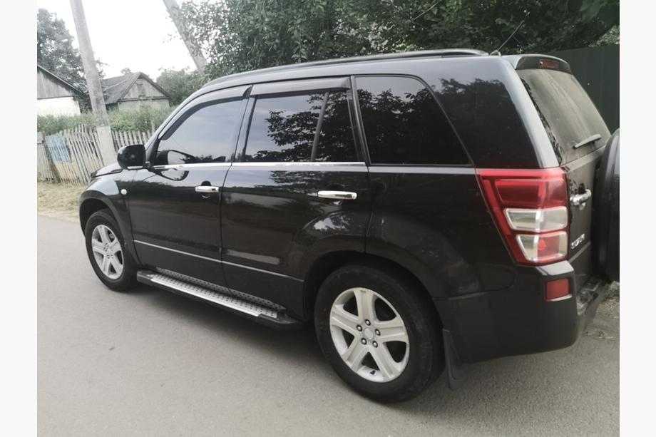 Suzuki Grand Vitara 2005-2017 гг. Боковые Подножки Allmond Grey (2 шт., Алюминий) Image