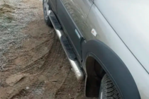 Chevrolet Niva 1998-2020 гг. Боковые трубы (2 шт, нержавейка) фото 8