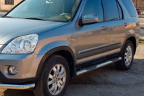 Honda CRV 2001-2006 гг. Боковые трубы (2 шт., нержавейка) фото 1