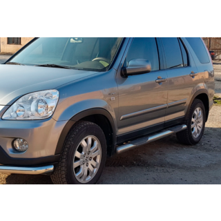 Боковые трубы (2 шт., нержавейка) Honda CRV 2001-2006 гг. фото 1