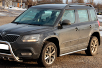 Skoda Yeti 2009-2017 гг. Боковые трубы (2 шт., нержавейка) фото 2
