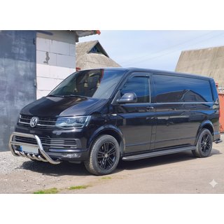 Кенгурятник WT003-4 (нержавейка) Volkswagen T6 2015-2024 гг. фото 1