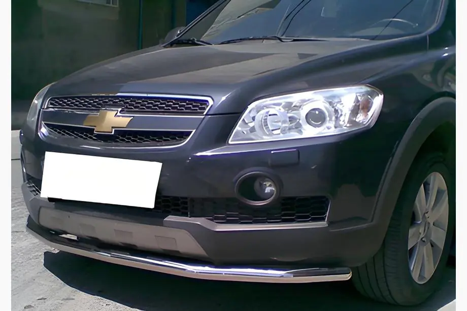 Chevrolet Captiva 2006-2019 гг. Передняя защита ST008 (нержавейка) Фото 1