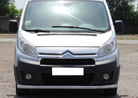 Citroen Jumpy 2007-2017 гг. Передняя защита ST008 (нержавейка) фото 1