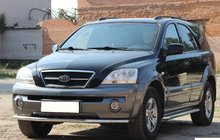 Передняя защита ST008 (нержавейка) фото 1