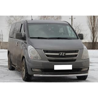 Передняя защита ST008 (нержавейка) фото 2