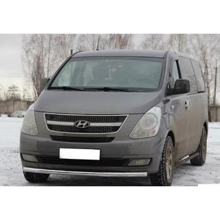 Передняя защита ST008 (нержавейка) фото 3