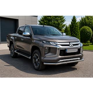 Передняя защита ST008 (нержавейка) Mitsubishi L200 2015-2024 гг. фото 2