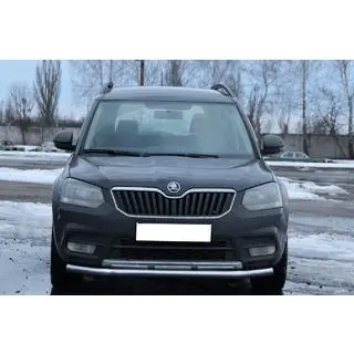 Передняя защита ST008 (нержавейка) Skoda Yeti 2009-2017 гг. фото 1