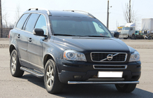 Передняя защита ST008 (нержавейка) фото 2