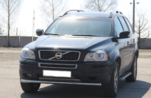 Передняя защита ST008 (нержавейка) фото 4