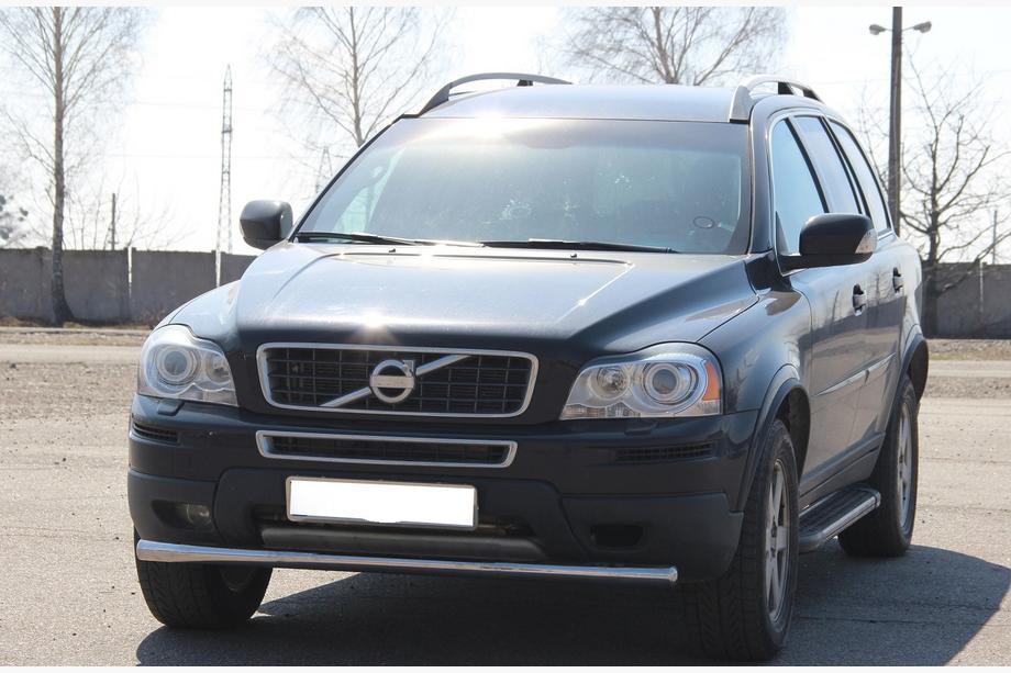 Volvo XC90 2002-2014 гг. Передняя защита ST008 (нержавейка) Фото 4