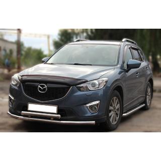 Передняя защита ST014 (нержавейка) Mazda CX-5 2012-2017 гг. фото 3
