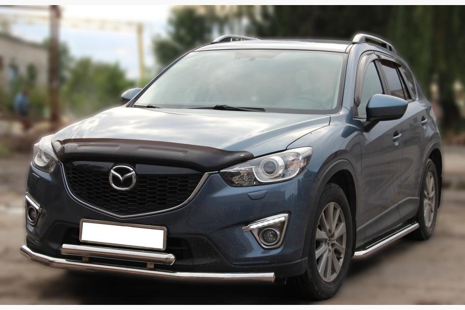 Mazda CX-5 2012-2017 гг. Передняя защита ST014 (нержавейка) Фото 3