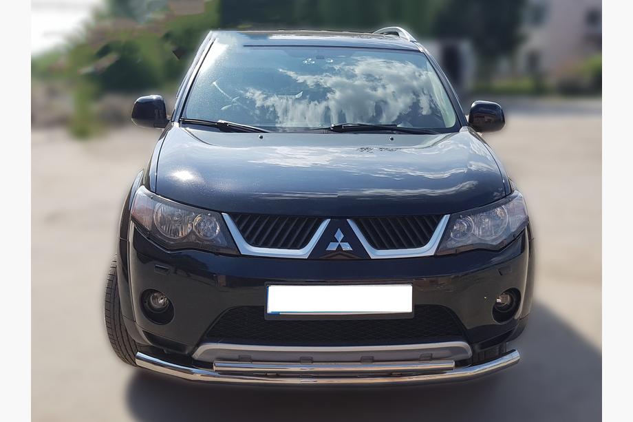 Mitsubishi Outlander 2008-2013 гг. Передняя защита ST014 (нерж.) d60/60 Image