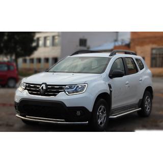 Передняя защита ST014 (нержавейка) фото 3