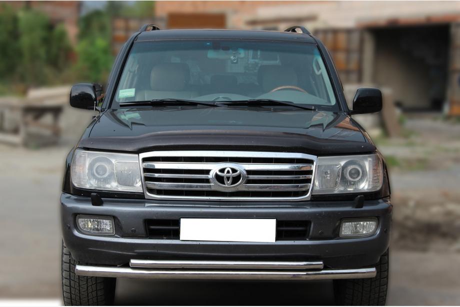 Toyota LС 100 Передняя защита ST014 (нерж.) Image