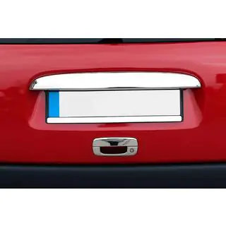 Хромированная накладка над номером (1996-2002 3-дверный, нержавейка) Citroen Berlingo 1996-2008 гг. фото 1