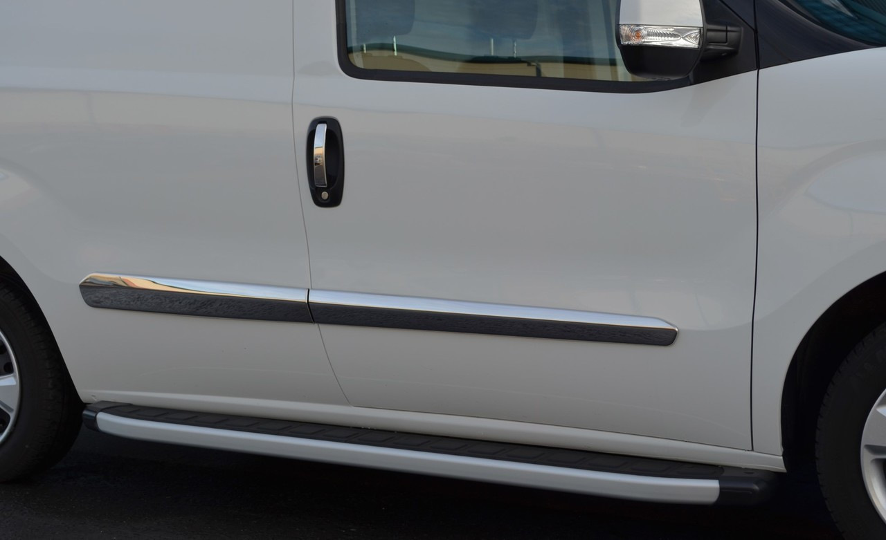 Молдинг дверний (4 шт, нерж) Carmos - Турецька сталь для Opel Combo 2012-2018 рр - фото 2
