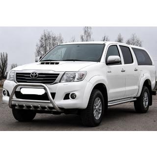 Кенгурятник WT003 (нержавейка) Toyota Hilux 2006-2015 гг. фото 2