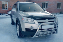 Chevrolet Captiva 2006-2019 гг. Кенгурятник WT004 Нержавейка фото 2