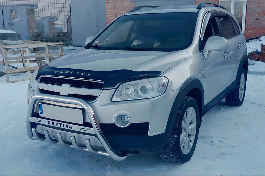 Chevrolet Captiva 2006-2019 гг. Кенгурятник WT004 Нержавейка Image