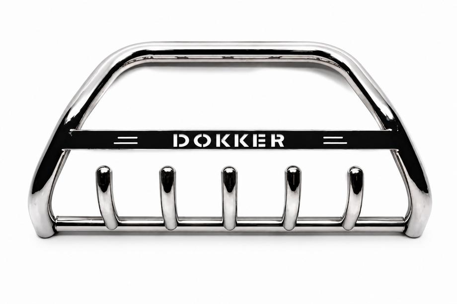 Dacia Dokker 2013-2022 гг. Кенгурятник WT004 Нержавейка Image