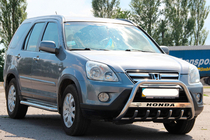 Honda CRV 2001-2006 гг. Кенгурятник WT004 Нержавейка фото 2