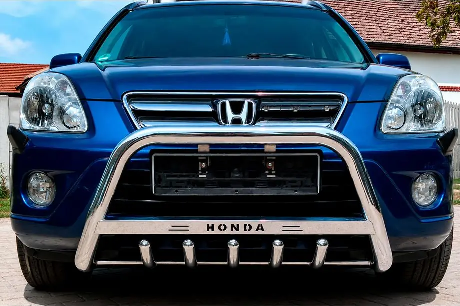 Honda CRV 2001-2006 гг. Кенгурятник WT004 Нержавейка