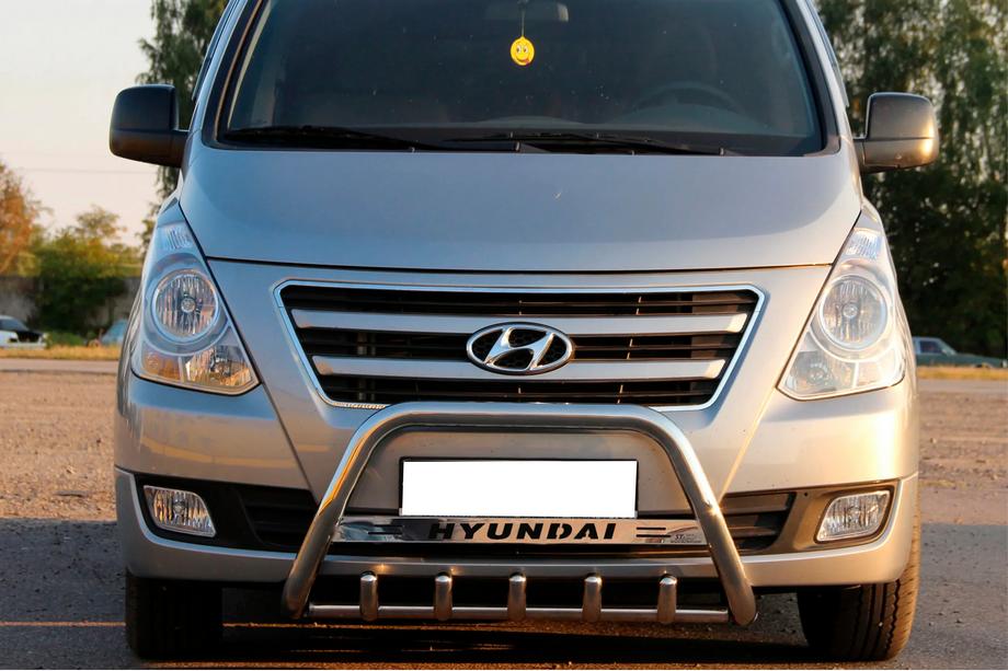 Hyundai H300, H1, Starex 2008-2020 гг. Кенгурятник WT004 Нержавейка Фото 1