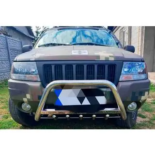 Кенгурятник WT004 Нержавейка Jeep Grand Cherokee WJ 1999-2004 гг. фото 2