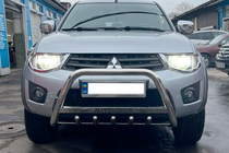 Mitsubishi L200 2006-2015 гг. Кенгурятник WT004 Нержавейка фото 2