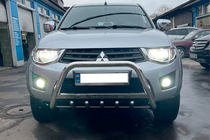Mitsubishi L200 2006-2015 гг. Кенгурятник WT004 Нержавейка фото 1