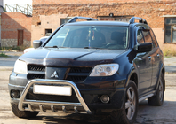 Mitsubishi Outlander 2001-2006 гг. Кенгурятник WT003 (нержавейка) фото 3