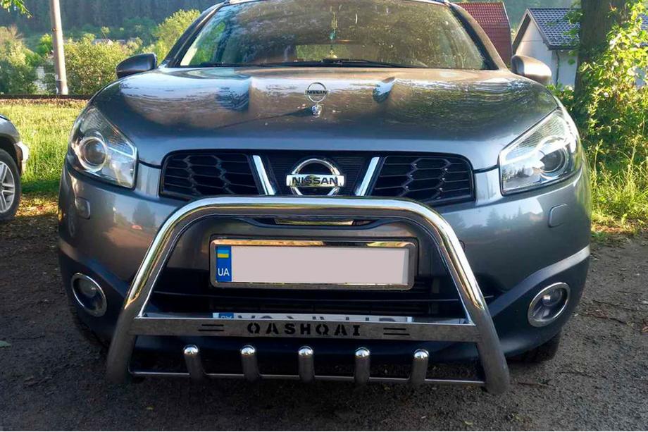 Nissan Qashqai 2007-2010 гг. Кенгурятник WT004 Нержавейка Image