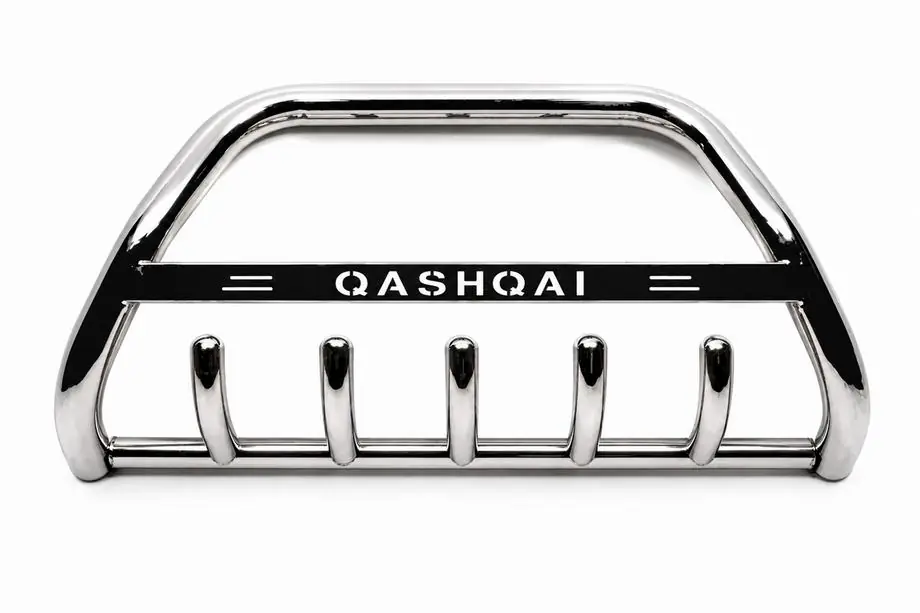 Nissan Qashqai 2010-2014 гг. Кенгурятник WT004 Нержавейка Фото 2