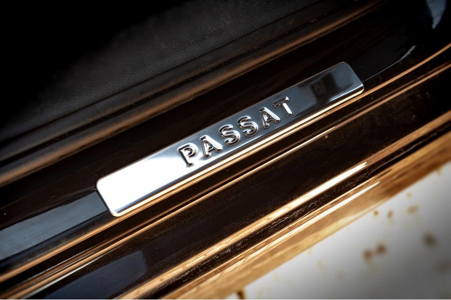 Volkswagen Passat B7 2012-2015 гг. Накладки на пороги OmsaLine тип 1 (4 шт, нержавейка) Фото 4
