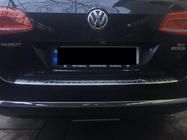 Volkswagen Passat B7 2012-2015 гг. Накладка на задний бампер OmsaLine Глянец (SW, нержавейка) фото 3