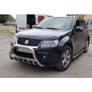 Кенгурятник WT004 Нержавейка Suzuki Grand Vitara 2005-2017 гг. фото 3