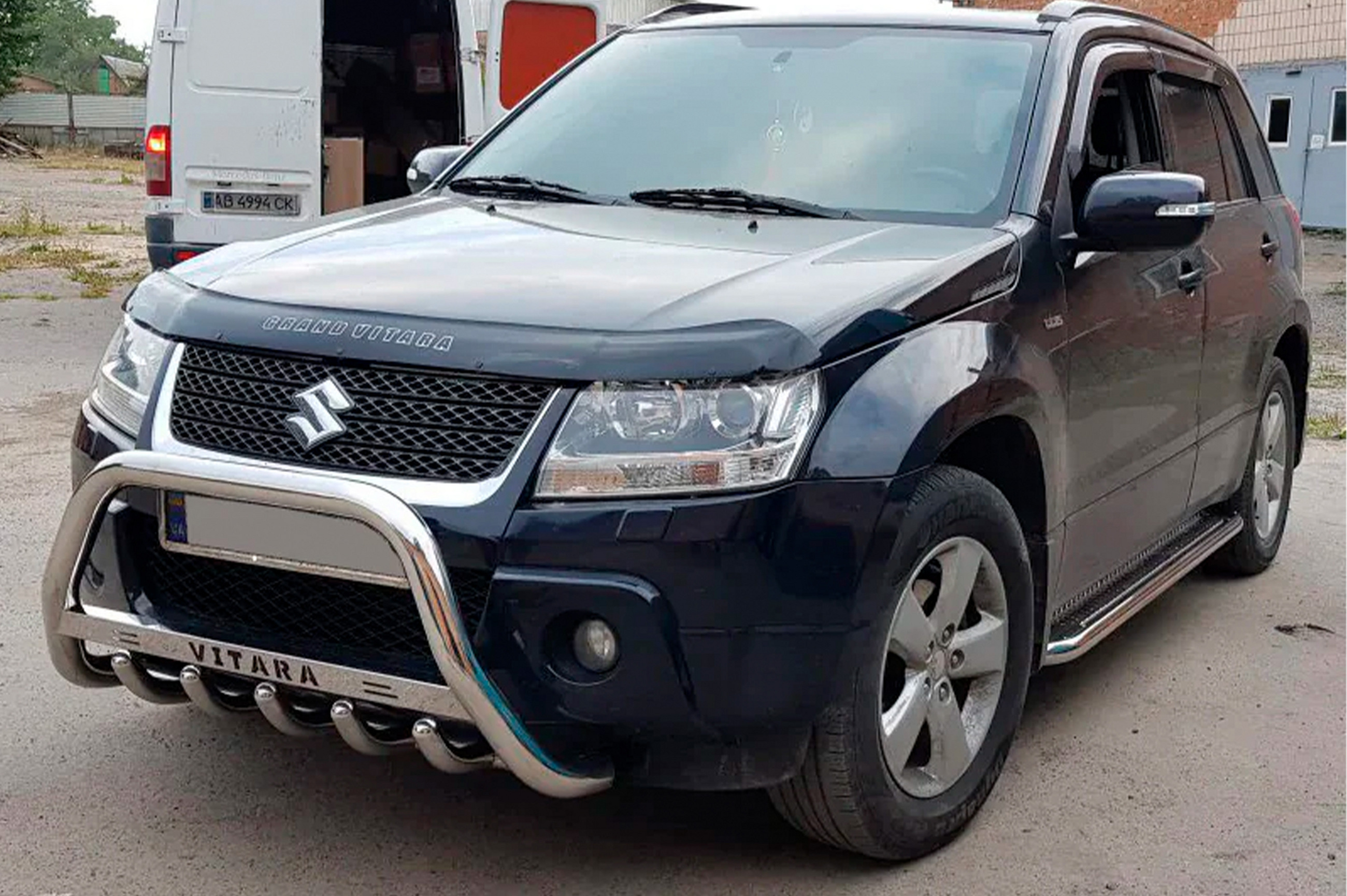 Кенгурятник WT004 (нерж) для Suzuki Grand Vitara 2005-2017 рр - фото 2