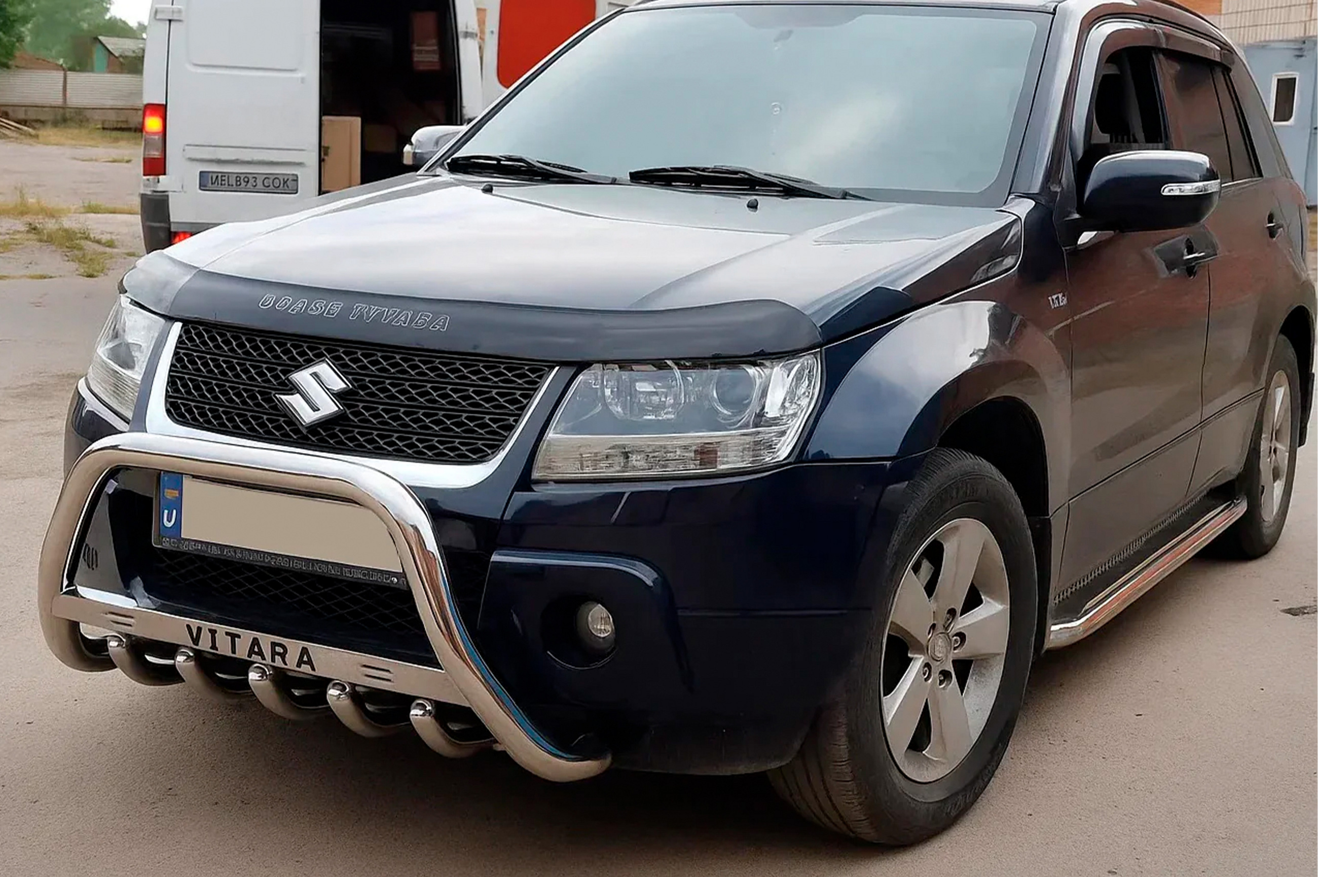 Кенгурятник WT004 (нерж) для Suzuki Grand Vitara 2005-2017 рр - фото 4