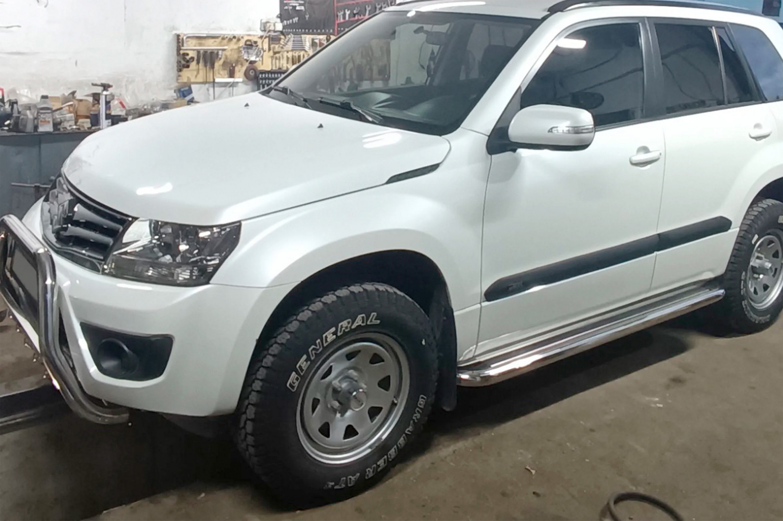Кенгурятник WT004 (нерж) для Suzuki Grand Vitara 2005-2017 рр - фото 7